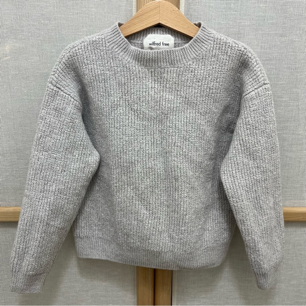 Wilfred Gray Crew Neck Sweater